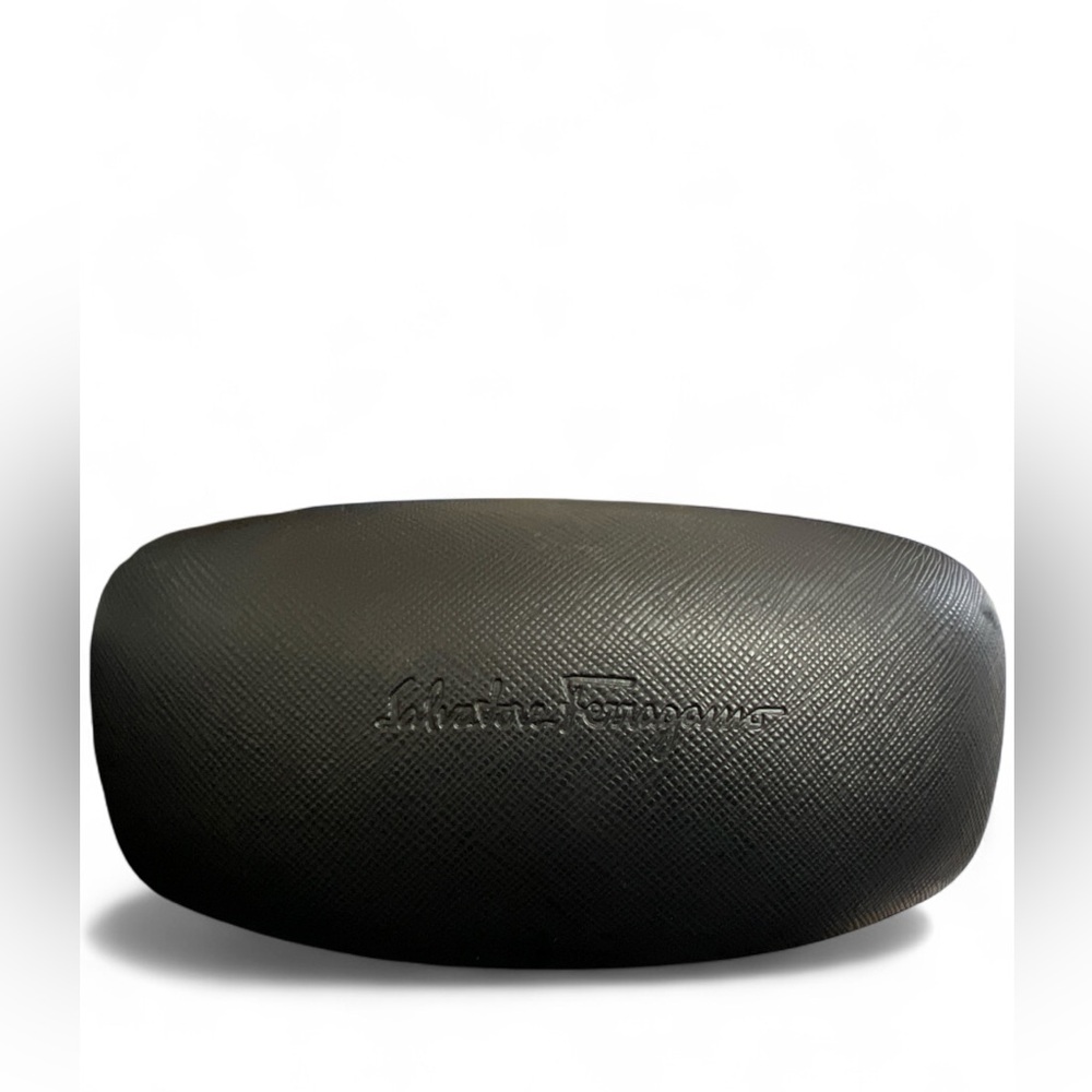 Salvatore Ferragamo Textured Black Sunglass Case‎